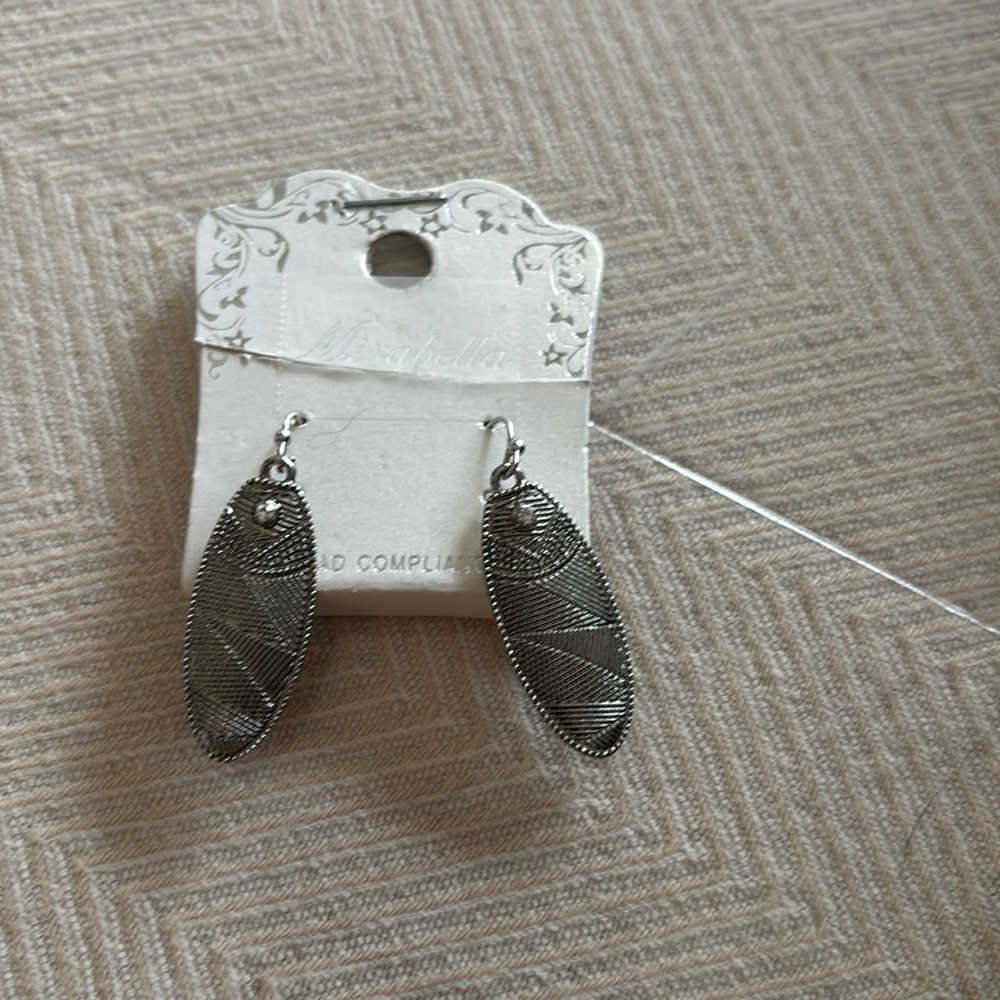 mirabella silver dangle earrings